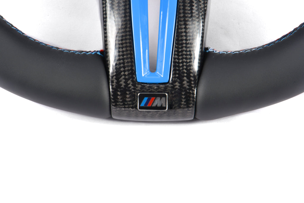 BMW F-Series Alcantara & Carbon Fiber Steering Wheel – Yas Marina Blue Edition