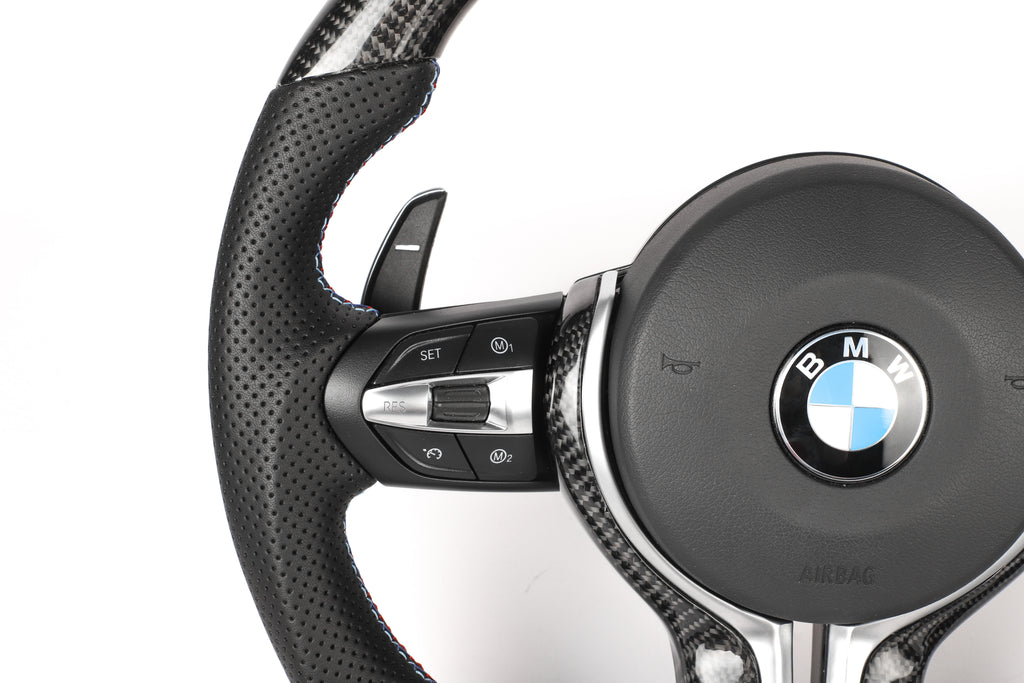 BMW F-Series M-Performance LED Shift Light Carbon Fiber Steering Wheel