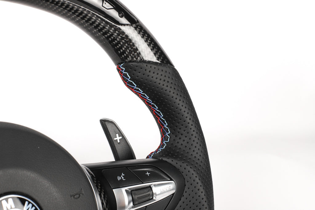 BMW F-Series M-Performance LED Shift Light Carbon Fiber Steering Wheel