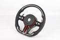 BMW F-Series Carbon Fiber & Perforated Leather Steering Wheel – Red Trim Edition