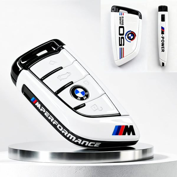 BMW key shell — Alpine White