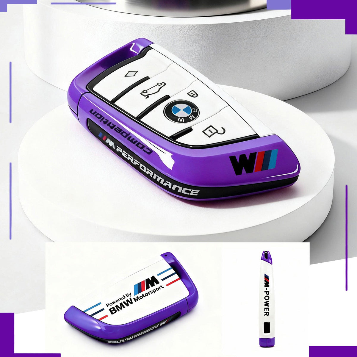 BMW key shell — Twilight Purple